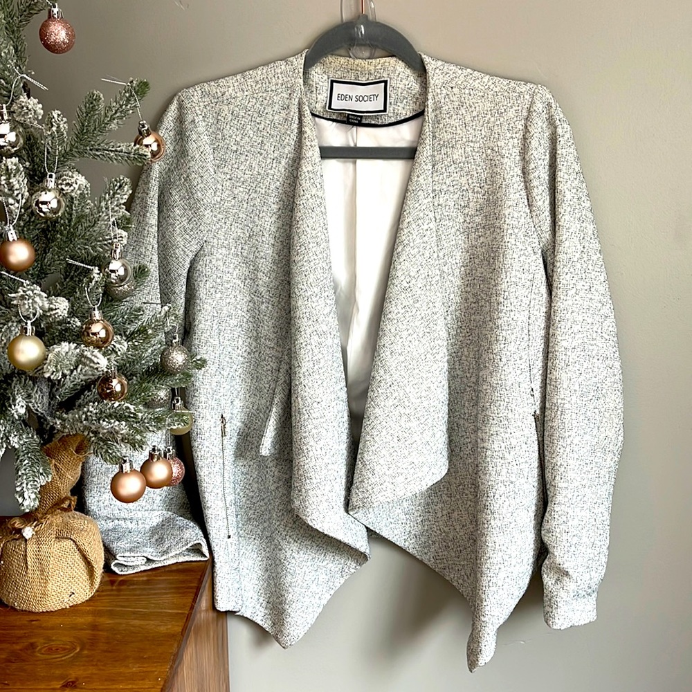 Eden Society | Women’s Blazer | Small | Textured Grey